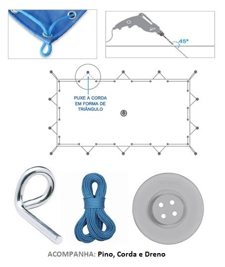 5,5x3,5 Proteção kit completo